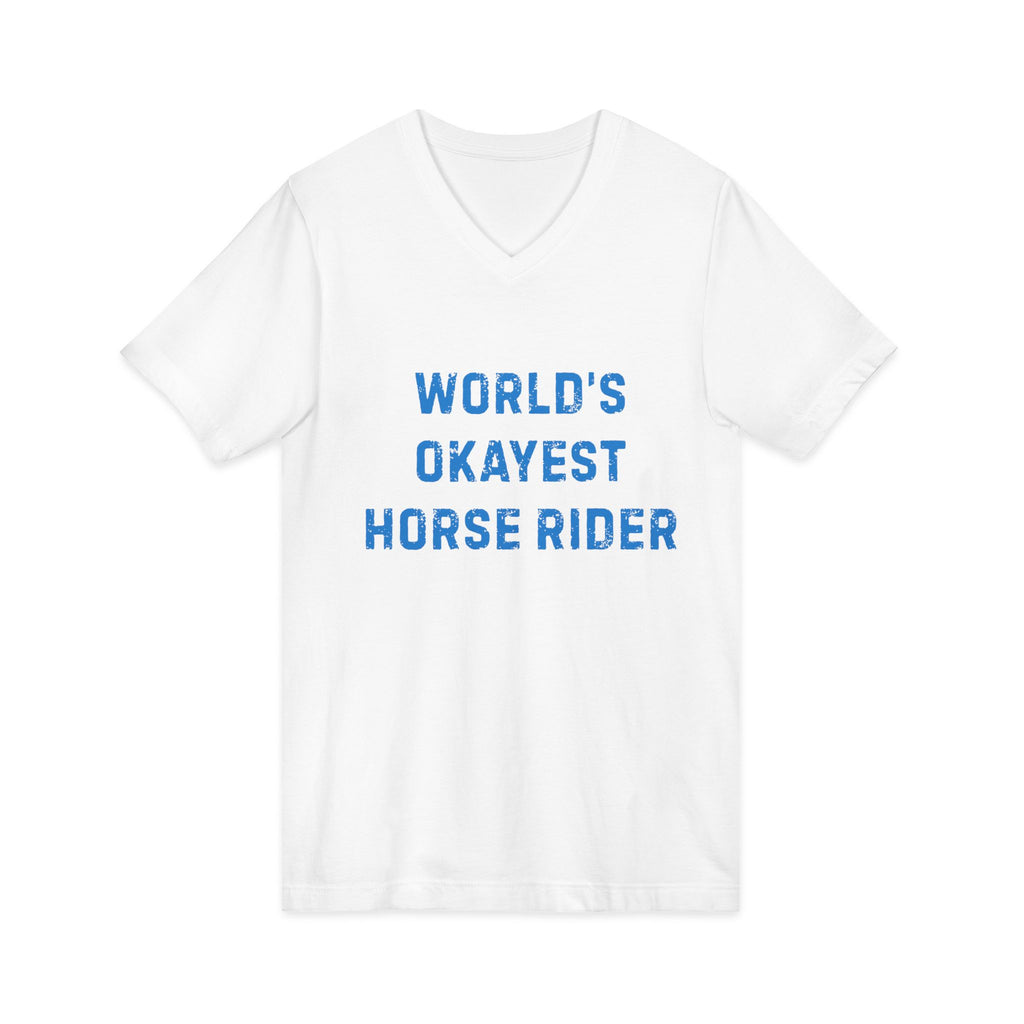 World's Okayest Horse Rider  White Tee