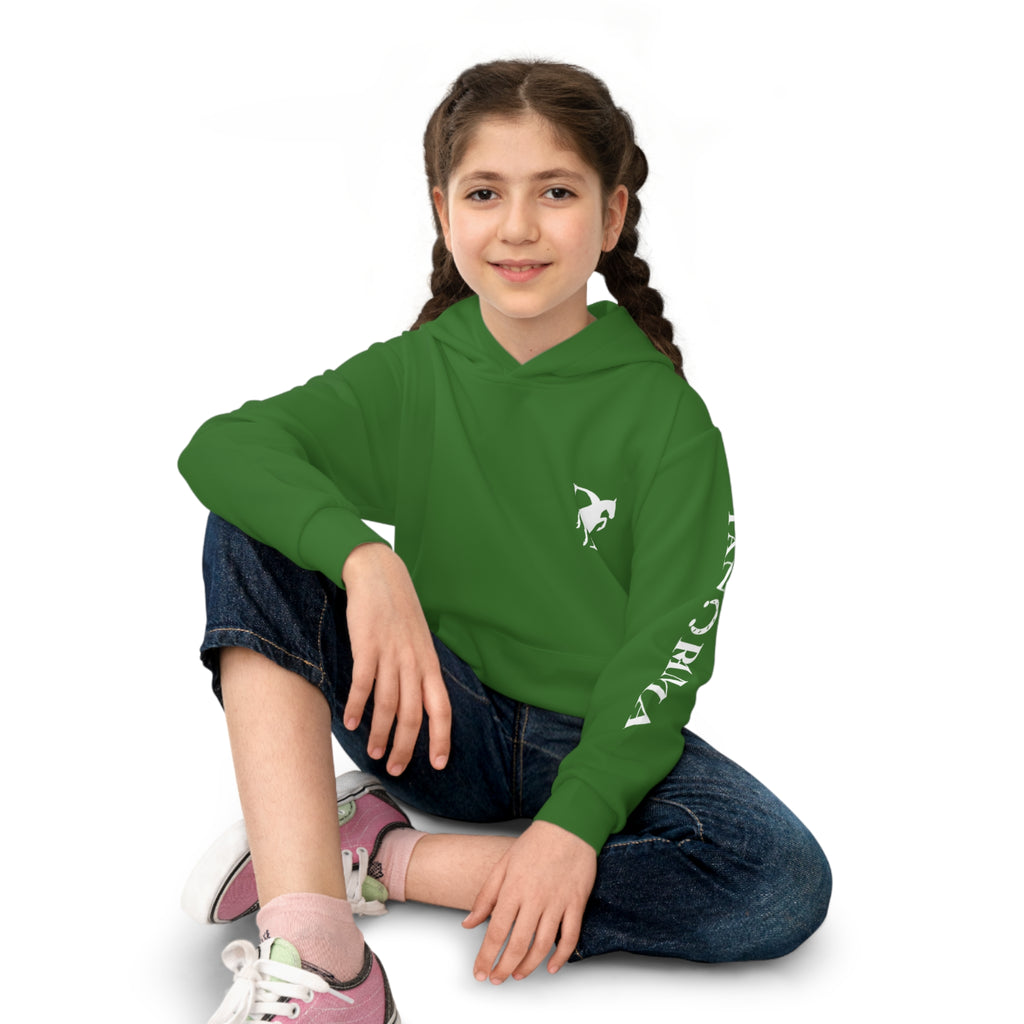 Children's Equestrian Hoodie — Panorama Equestrian Logo Kids Pullover